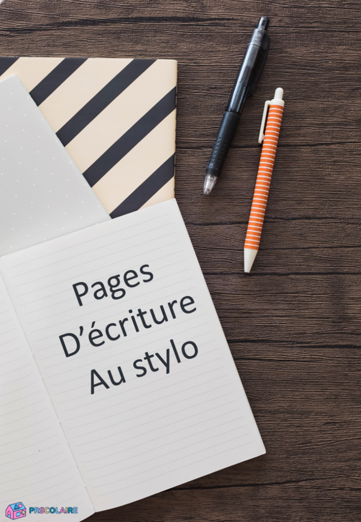 écriture au stylo